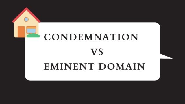 condemnation and eminent domain