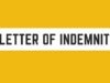 How to Write a Letter of Indemnity Letter of Indemnity