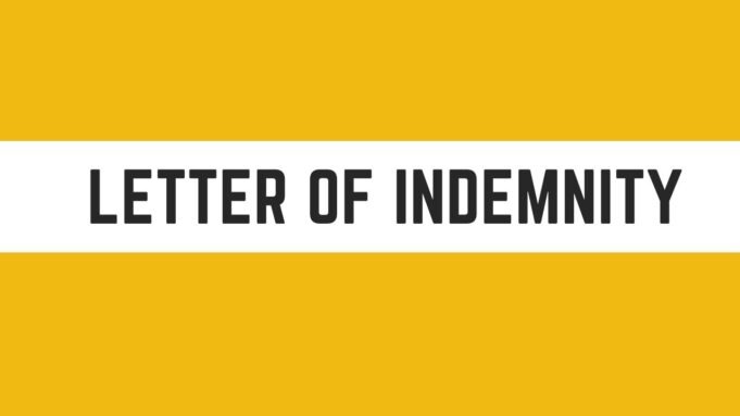 How to Write a Letter of Indemnity Letter of Indemnity