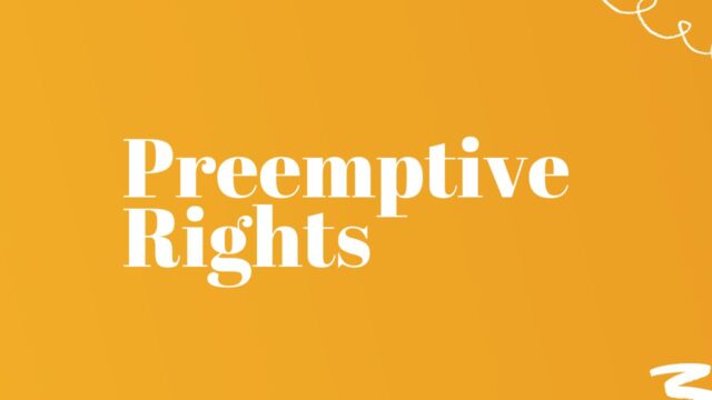 Preemptive rights