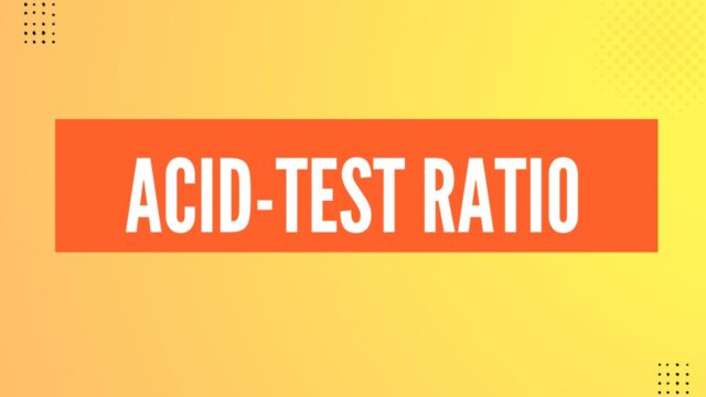 Acid-test ratio