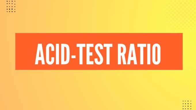 Acid-test ratio Acid-test ratio