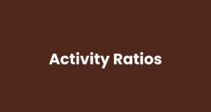 Activity Ratios activity ratios