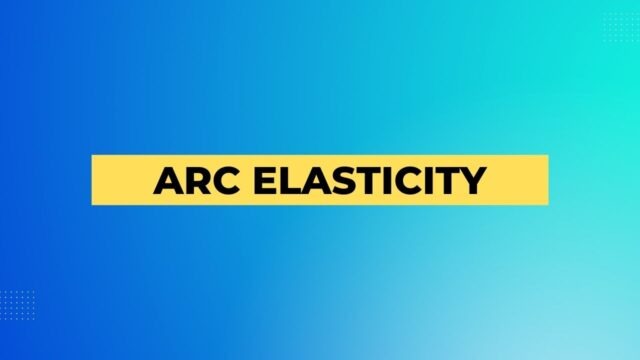 Arc Elasticity Arc Elasticity