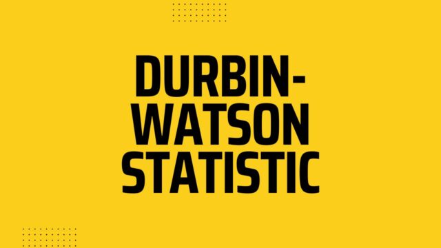 Durbin-Watson Statistic
