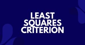 Least Squares Criterion Least Squares Criterion