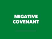 Negative Covenant Negative Covenant