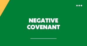 Negative Covenant Negative Covenant