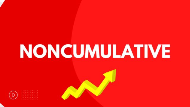Noncumulative Noncumulative