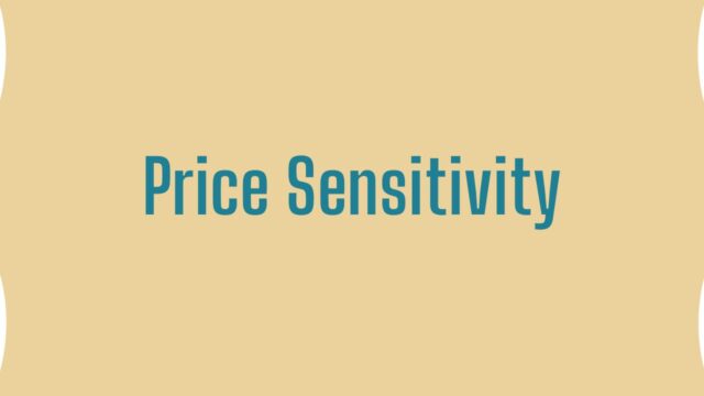 Price Sensitivity Price Sensitivity