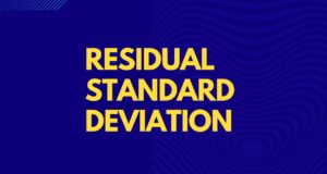 Residual Standard Deviation Residual Standard Deviation