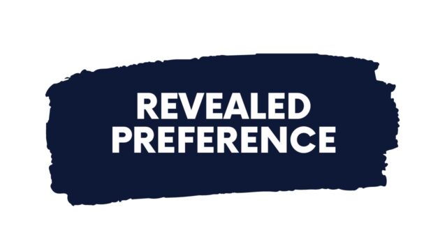 Revealed Preference Revealed Preference