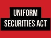 Uniform Securities Act Uniform Securities Act
