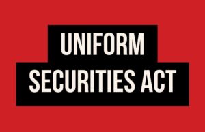 Uniform Securities Act Uniform Securities Act