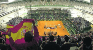 When football stadiums have been used for tennis matches