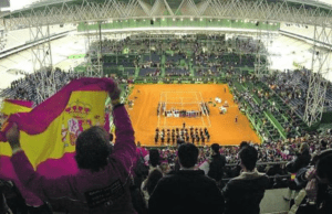 When football stadiums have been used for tennis matches