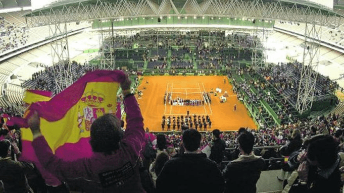 When football stadiums have been used for tennis matches