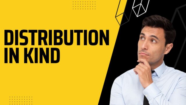 Distribution in Kind Distribution in Kind