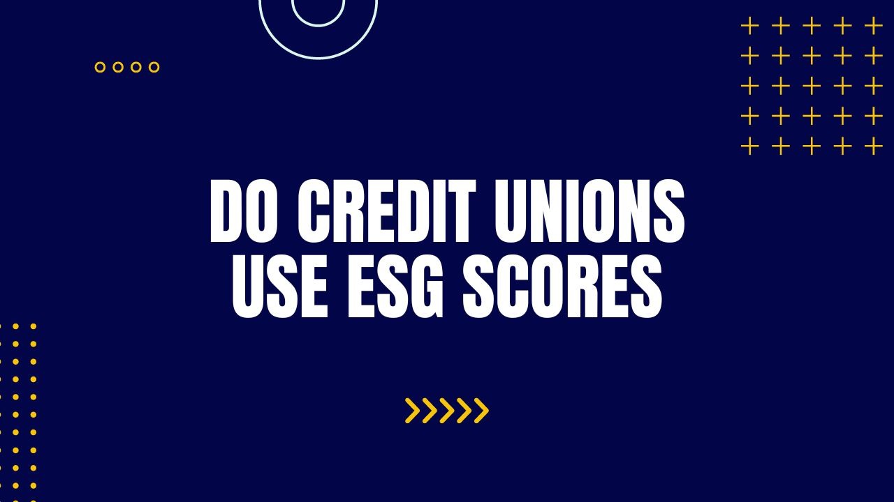 Do Credit Unions Use ESG Scores? Finance Reference