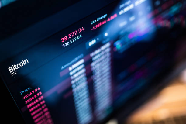 Cryptocurrency stock display