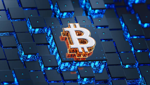 Bitcoin concept. 3D render