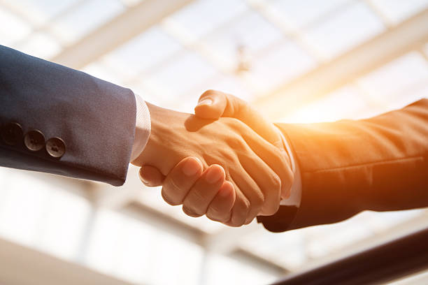 business people handshaking